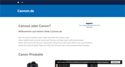 Desktop Screenshot of cannon.de