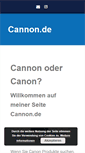 Mobile Screenshot of cannon.de